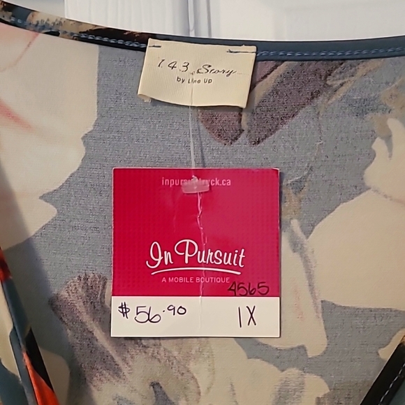 Hi-lo multi-colour maxi dress, NWT - Picture 3 of 5